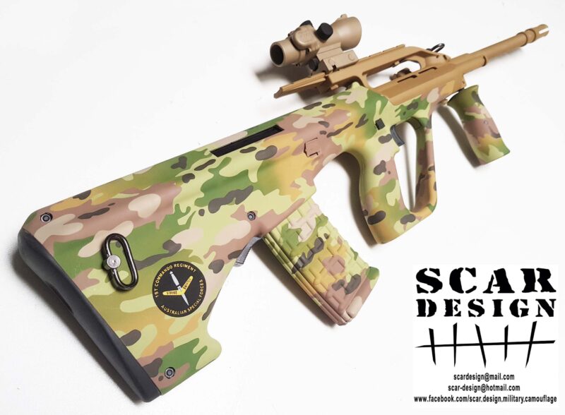 AUG ASG fucile softair mimetico SCAR design