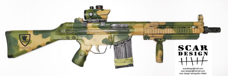 G3 A4 ASG fucile softair mimetico SCAR design