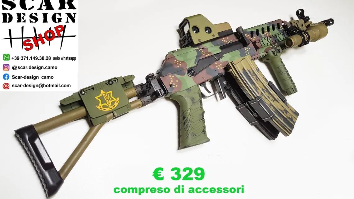 GALIL ASG fucile softair mimetico SCAR design