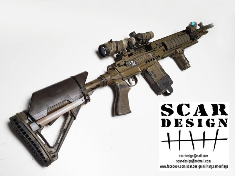 MK14 / M14 ASG fucile softair mimetico SCAR design