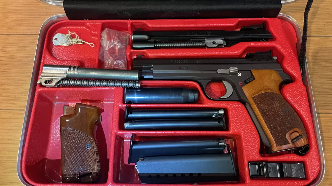 SIG P210-5 target – SET triocalibro nativo matching numbers