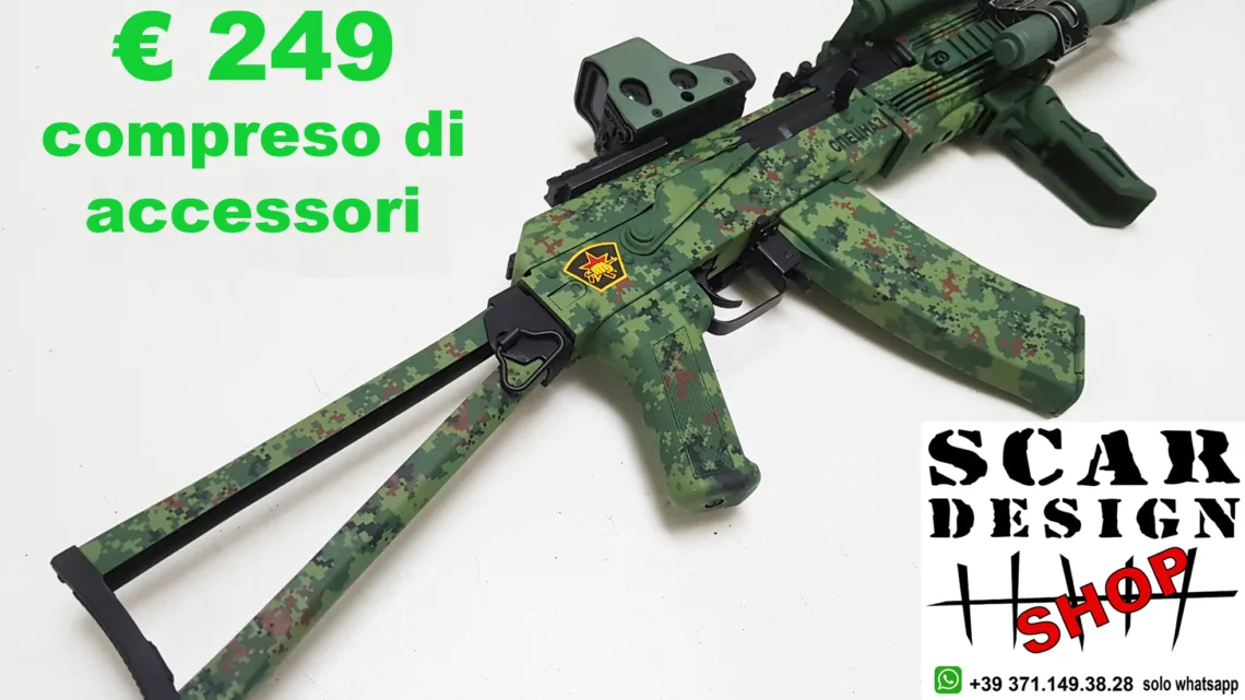 AK74 ASG fucile softair mimetico SCAR design