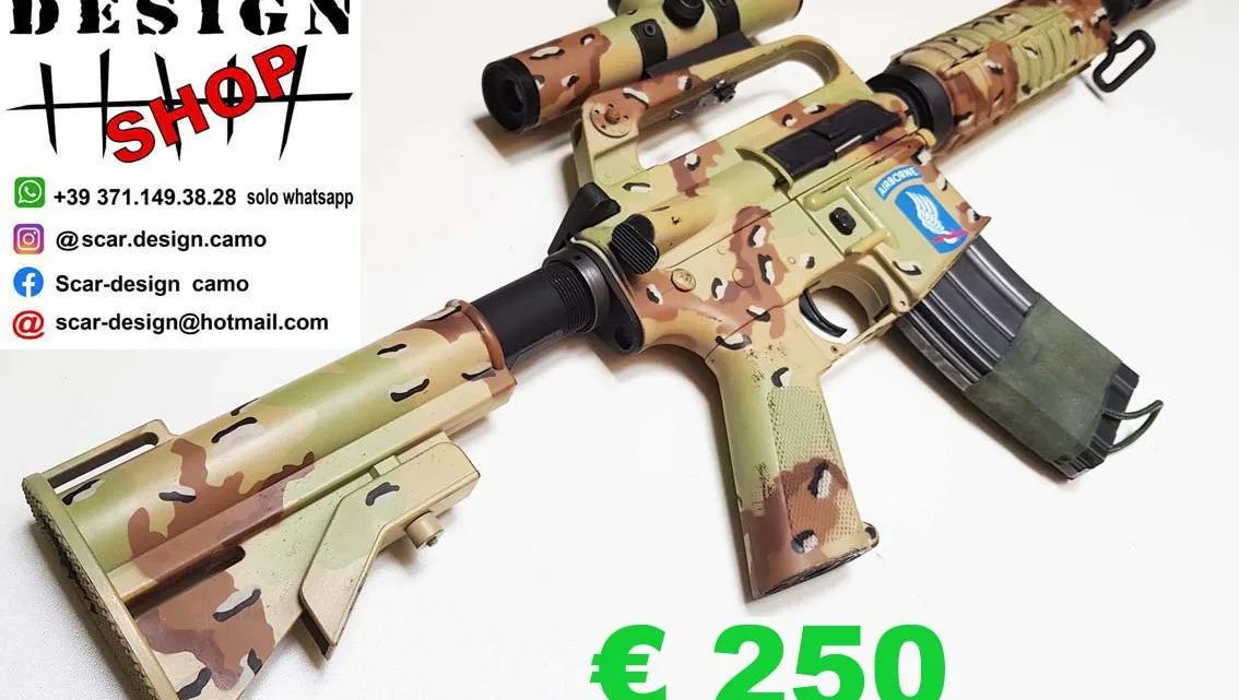 M4 XM177 ASG fucile softair mimetico SCAR design