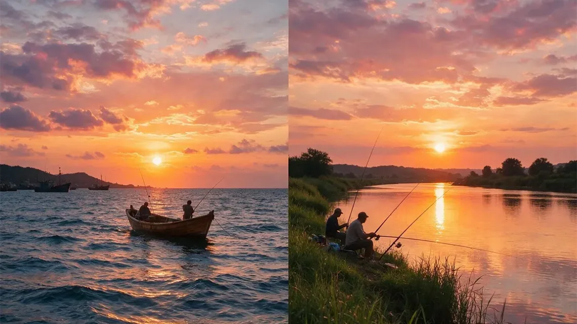 Pesca in Mare vs Pesca in Acqua Dolce: Differenze e Attrezzatura