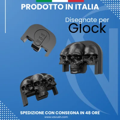 Glock Back Slide Cap | Tre Teschi - Piastra Decorativa