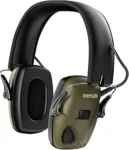 awesafe Cuffie Poligono Tiro Elettroniche Ancuffie Antirumore, Fascia Morbida Regolabile, Amplificazione Del Suono per La Caccia